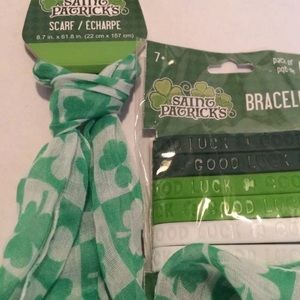 Saint Patrick’s Day Scarf And Bracelets